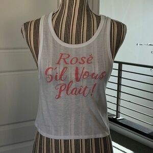 NWT - Rose Sil Vous Plait! Tank Top